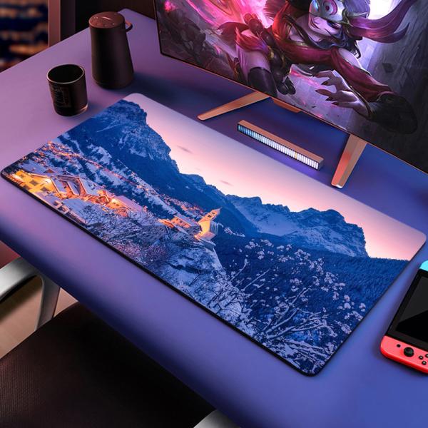 Large Gaming Anime Cartoon Mouse Pad with Custom Logo and Wireless Charging Option