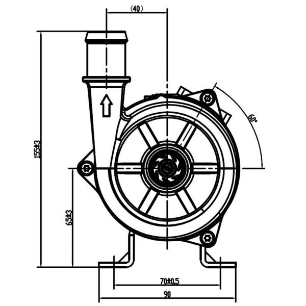 24V электронный безстылочный насос для жидкостного охлаждения быстрое зарядное устройство, высокоэффективный BLDC насос для зарядное устройство для электромобилей