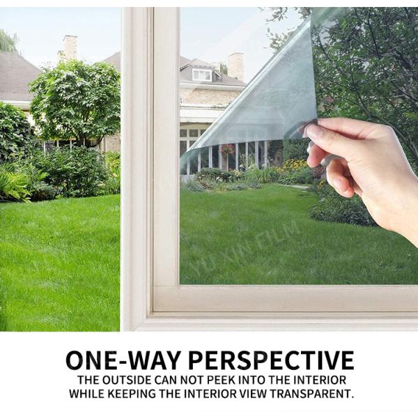 PET Material Architectural Window Film One Way For Modern Facades Privacy Film