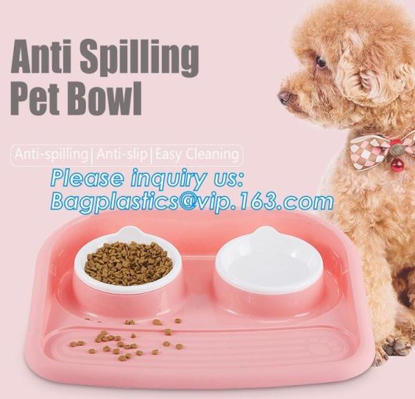 Lovely Personalized portable pet dog food water bowl ceramic plastic, Plastic pet bowl /PP pet dish for dog /food pail f