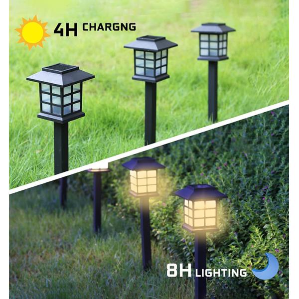 8-Hour Working Lifetime Solar Lights Led Insert for Lawn Lamp in Small Palace Garden