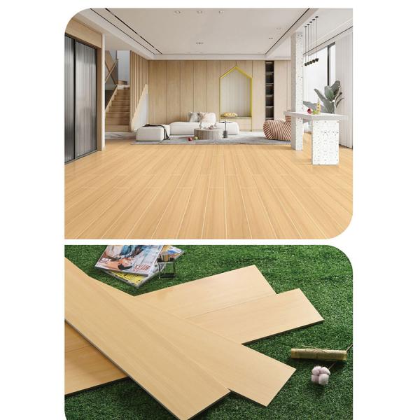 Interior Porcelain Rustic Wall Floor Tiles , 150x900mm Wood Look Ceramic Tile