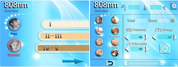 Approved CE 808nm diode laser  painless permanent 808nm laser hair removal machine