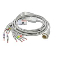 Kenz 16 pinos ECG Cable 6 Leads 10 Leads AHA Pinch Compatível