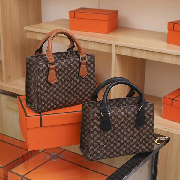 PU Leather Luxury Women's Handbag Set Tote Messenger Bag and Elegant Shoulder Bag