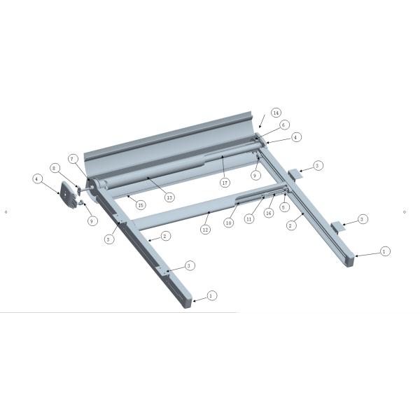 Telhado exterior motorizado com telhado retrátil