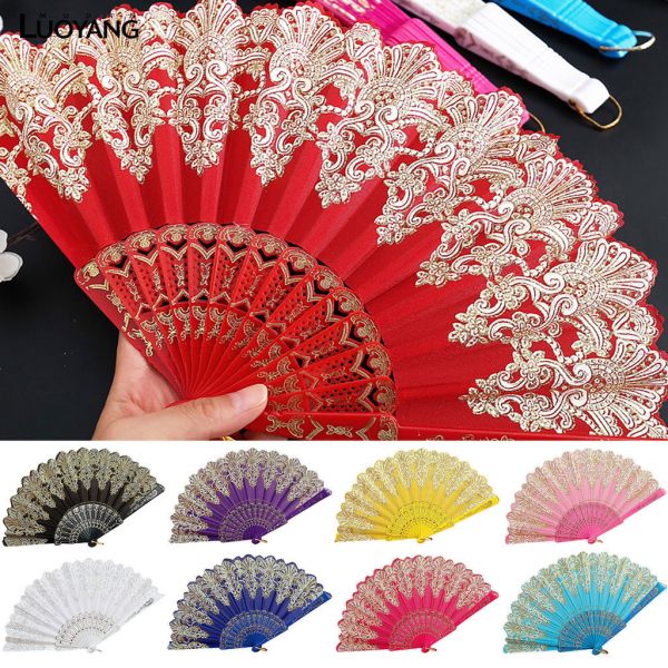 [I AM YOUR FANS] Wholesale Folding Fan Hand Held Dance Fans Plastic Hand Fan for Dancing