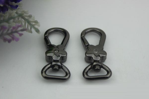 New arrival zinc alloy metal accessories 12 mm nickle snap hook for bags