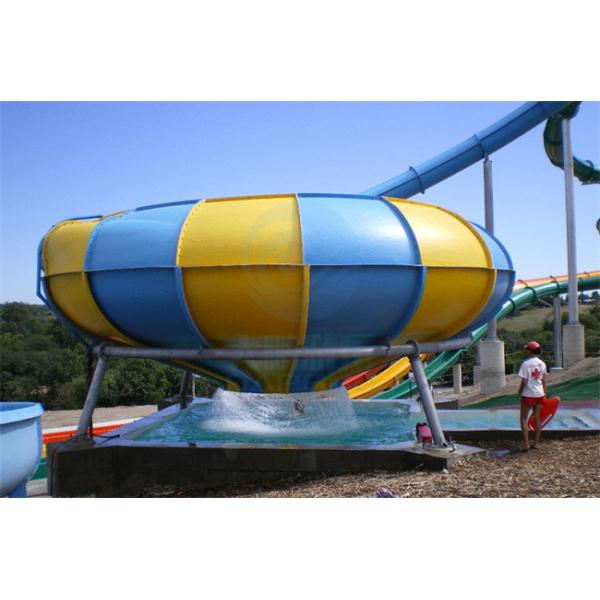 Высота водных горок 12m шара космоса всадника скольжения аквапарк стеклоткани одиночная