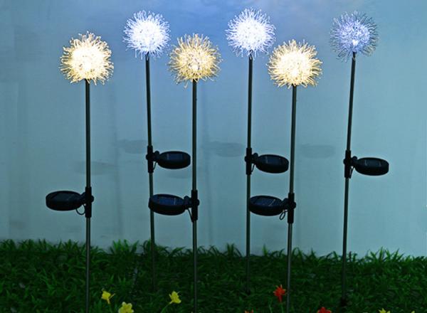 LED Solar Energy Aluminum Wire Ball Lights Outdoor Waterproof Garden Villa Festival Decoration Lawn Lamp