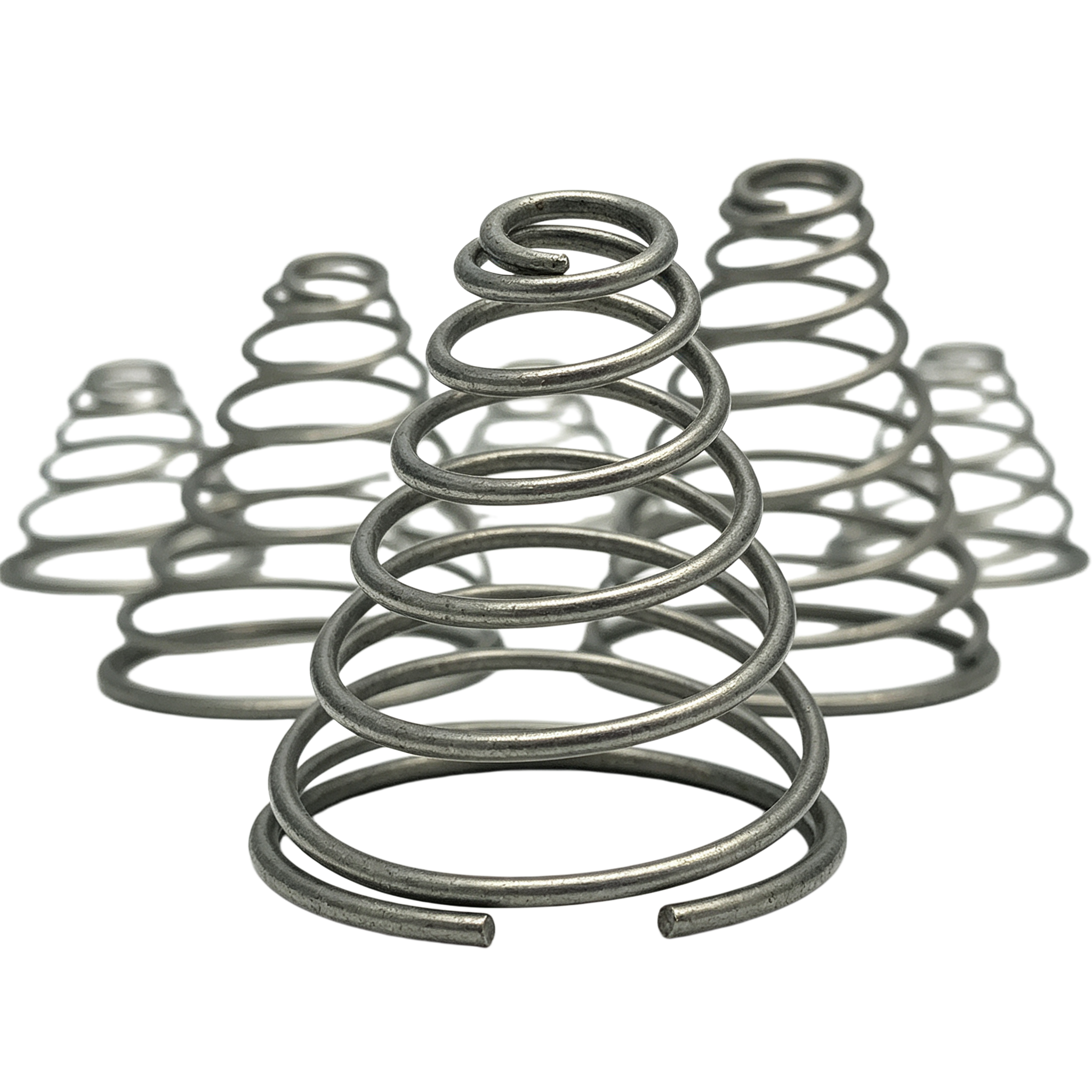 Conical Compression Springs | 0.1-60mm Stainless Steel Precision OEM Tapered Springs