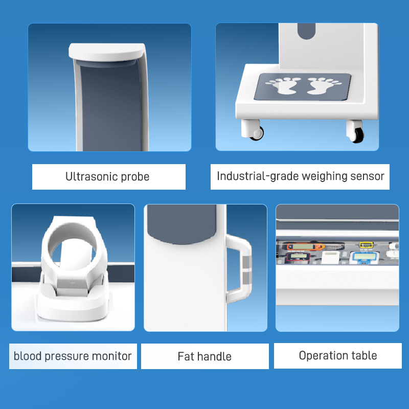 SH-T17 Factory Supply Smart Health Checkup Kiosk Medical Diagnostic Equipment with Body Analyzer