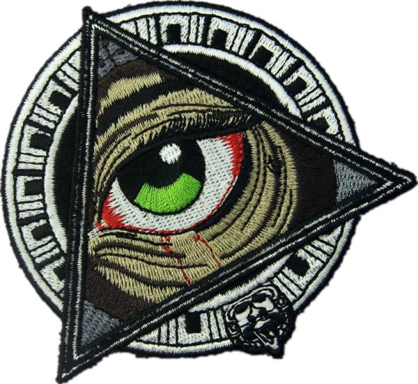Heat Press 3D Polyester All Seeing Eye Patch For Denim Jacket