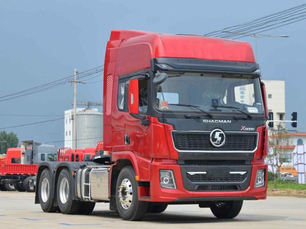 X5000 Tractor Head Truck 6x4 430HP EuroV Vermelho SHACMAN Tractor