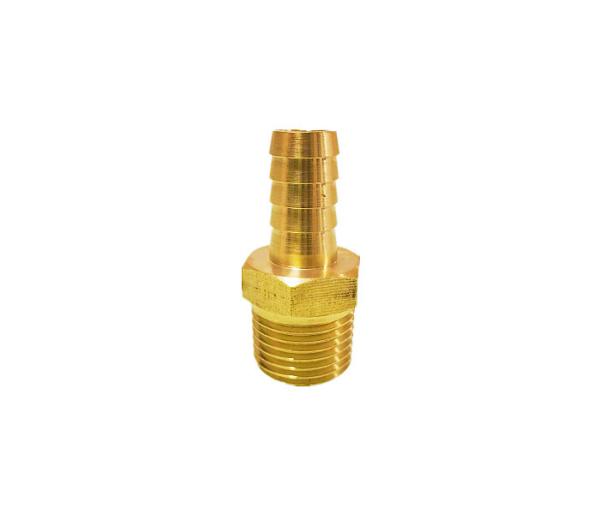 O homem rosqueou a mangueira de bronze Barb Adapter 1/4Inch Barb x da extremidade a tubulação masculina do NPT de 5/8 de polegada
