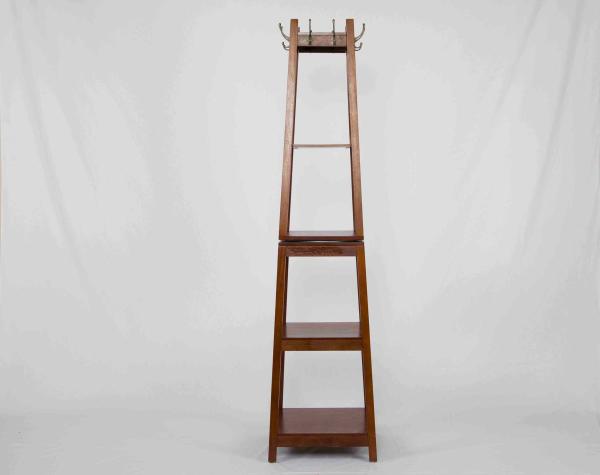 14.7KG MDF Home Wood Furniture Bedroom Storage Racks With Movable Mirror / Hooks