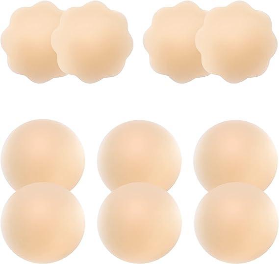 Pâtés en croûte de mamelon pour les pétales adhésifs de sein de silicone de pâtés en croûte ultra minces réutilisables de femmes avec la boîte de voyage