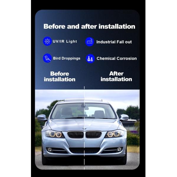 8.5 Mil Clear TPU Self-Healing Sand Proof Installation-Friendly Car PPF (ПРФ для автомобилей, удобный для установки)