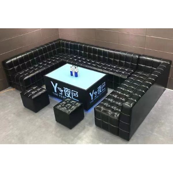 Custom Made Banquette Seating Furniture PU Restaurant Booth Seating Soft Sofa Bench