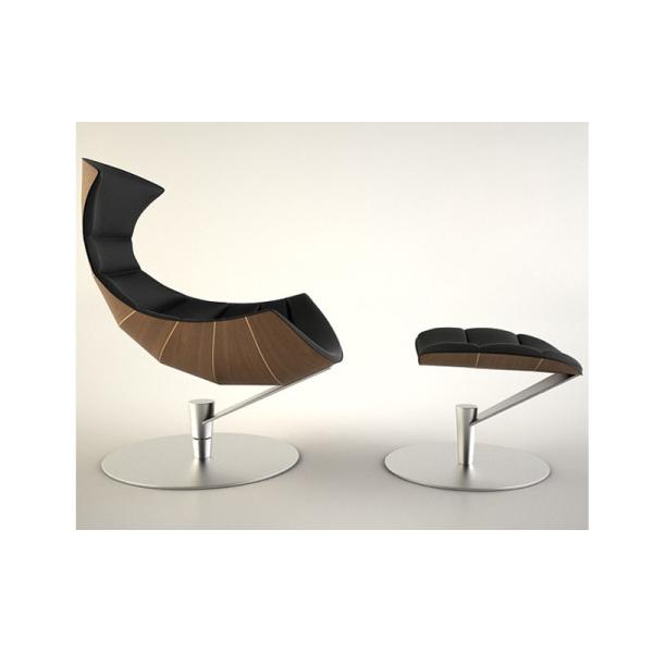 Hjellegjerde Lobster Fiberglass Arm Chair Leather Leisure Modern Design