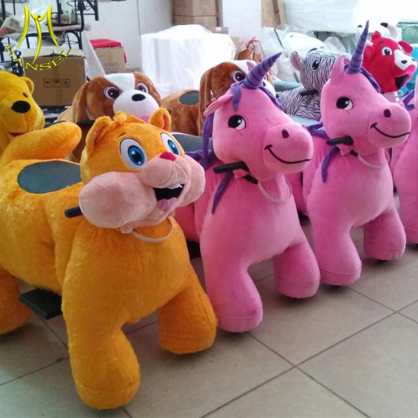 Hansel  cheap animal toy wholesale unicorn coin operated large animal kiddie ride with metal frame