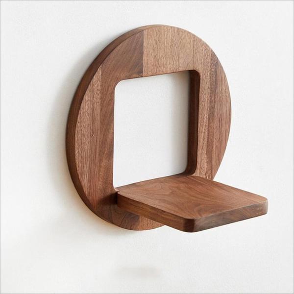 Indoor Plant Stand Wooden Plant Hanger Rustic Display Shelf with Customized Logo