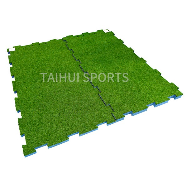 Custom HIC/CFH Tested Playground Shock Pad with 30mm-80mm Thickness and High Water Permeability for Artificial Grass Underlay