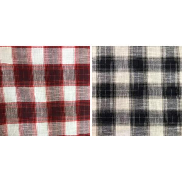 пряжа шотландки 110-160gsm покрасила ткань белья