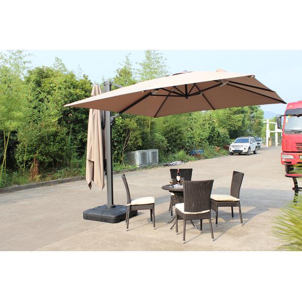 Hand Umbrella Style Double Canopy Garden Parasol for Outdoor Furniture 3m Economic Design