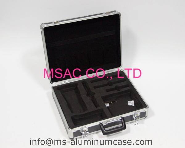 Equipment Strong Aluminum Hard Case Black Fireproof Panel One Lock For Security