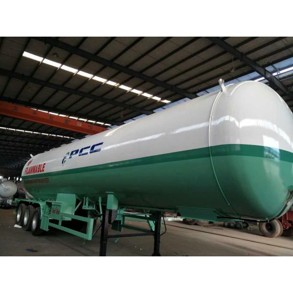 60000 автоцистерны трейлера Три цапфы пропана ЛПГ бензобака литров трейлера Семи 30 тонн