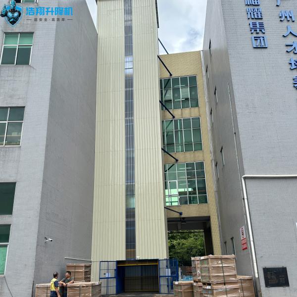 3Ton Hydraulic Guide Rail Cargo Lift for Warehouses