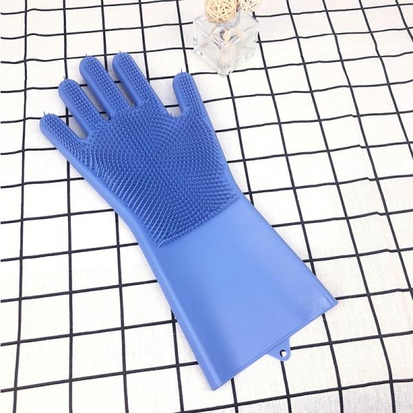 2018 high quality durable soft best seller in amazon accessory kitchen household silicone washing rubber gloves