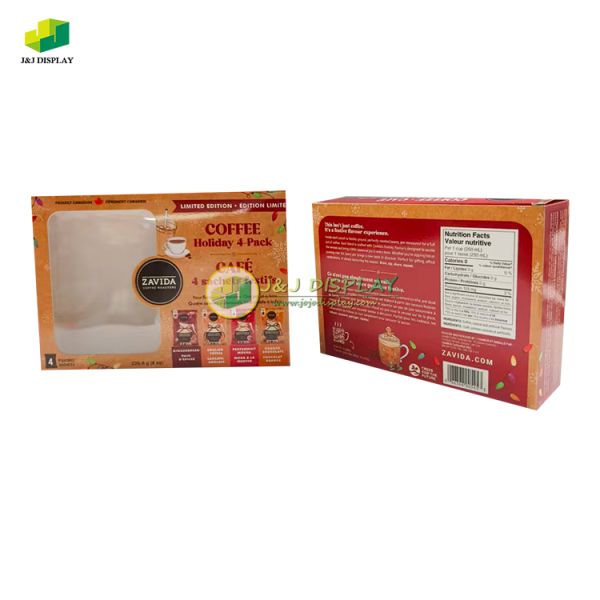 Supermaket 300g Single Copper Color Packaging Box For Coffee Bag