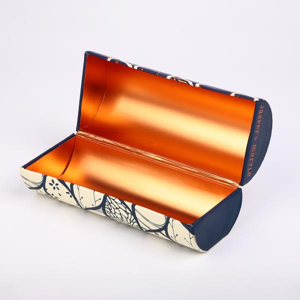 High End Rigid Magnetic Gift Box 165mmX70mm Food Bottle Gift Tube For Biscuits Cookies