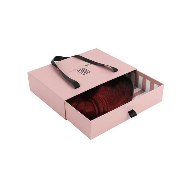 Ribbon String Drawer 1200g Hair Extension Packaging Boxes