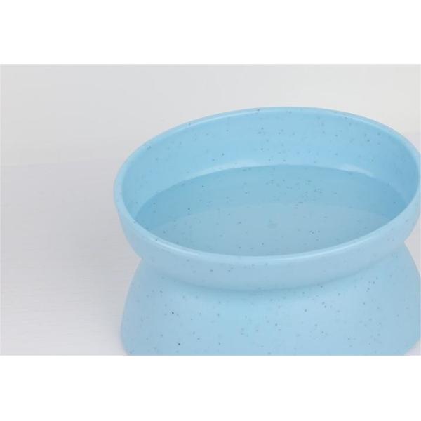 Elevated Raised Cat Bowl Double Bowl Neck Guard Drinking Water Feeding Plastic Dog Bowl