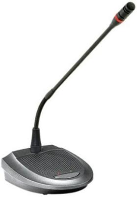 39cm Gooseneck Wired Conference System Delegate Unit With One 3.5mm Earphone Input