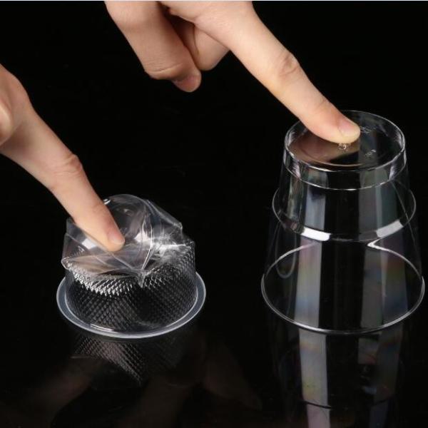 FDA 1,5 oz Copas de plástico PS transparentes descartáveis para bebidas quentes e frias
