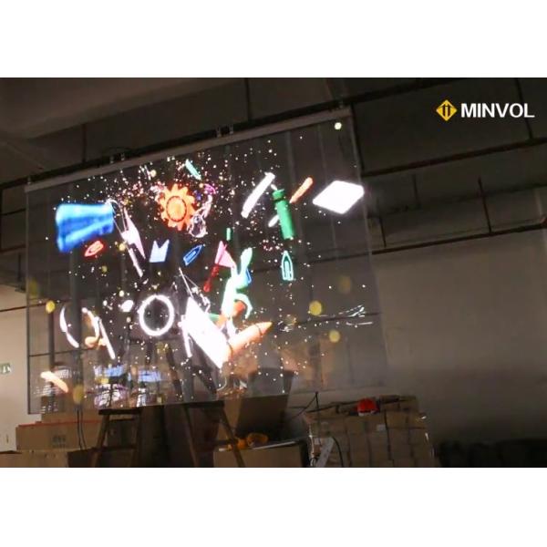 High Quality P3.9_7.8 Full Color High Stability Brightness Transparency Led Mesh Screen Led Transparent Display