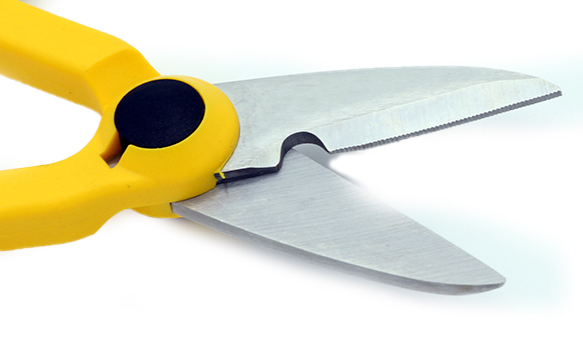 Yellow Indoor Fiber Optic Tools Fiber Optic Scissors / Cutter For Cable's Kelvar Cut