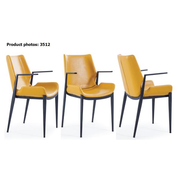 Black Painted Frame 62x59x90cm Arm Chair Dining Chairs