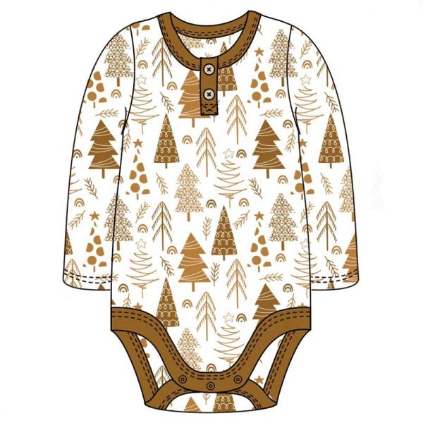 Baby infant bodysuit romper christmas tree print baby girls clothes dress christmas 7pcs sets