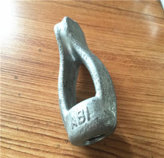High Strength Power Line Fittings Oval Eye Nut 5/8 3/4 Size And Rust Resistant