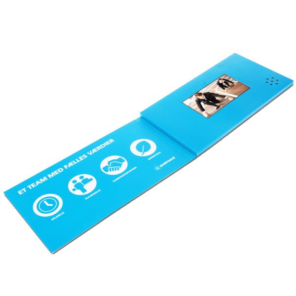 Brochure vidéo numérique personnalisée avec écran LCD pour la réussite de votre entreprise personnalisée