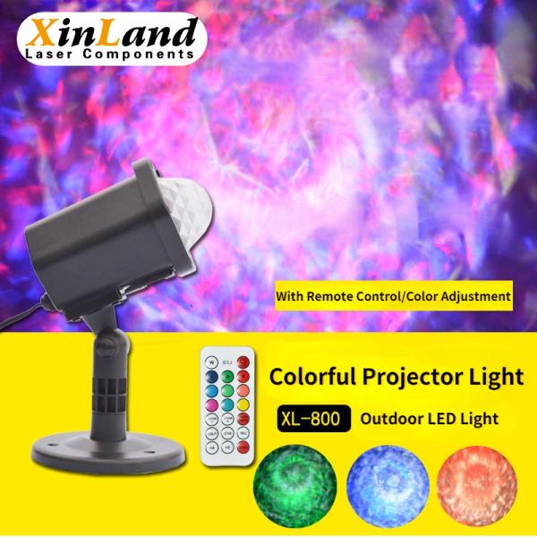 Outdoor Christmas Decor Water Wave Outdoor Light LED Lawn Water Pattern Decking Lights