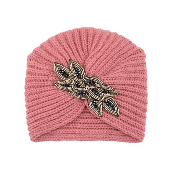 Crystal accessories Knit hat Heavy beaded hat warm woolen hat