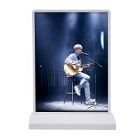 A4 boîte lumineuse publicitaire sans fil rechargeable à double face 5V 2A
