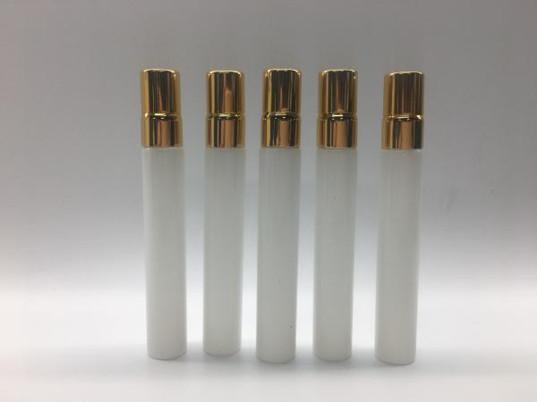 10ml 5ml 2ml Perfume Glass Vial Aluminum Gold / Silver Screw Cap With Sprayer