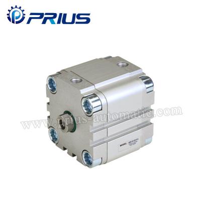 FESTO Type Pneumatic Compact Cylinder , Double Acting Cylinder With Tie Rod Rubber Buffer